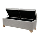 Soft Close Upholstered Storage Bench, Convenient Design by HouseOfZazla