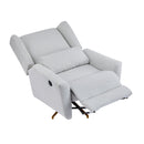 Power Recliner Chair Swivel Upholstered 360° Swivel Recliner by HouseOfZazla