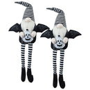 Sitting Gnome With Wings & Plaid Hat, For Halloween Decor by Unique Piece Furniture