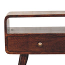 Solid Wood Curved Media Unit by HouseOfZazla