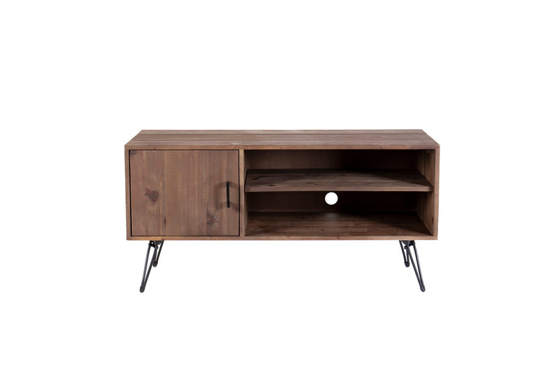 Simple, Modern, Vintage Reclaimed Wood TV Stand Media Table For Living Room - Natural, photo 4 of 4