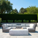 Outdoor Elegance Conversation Set With Fire Pit by HouseOfZazla