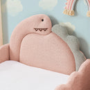 Cute Dinosaur Shaped Bed With Safety Guardrail, Toddler Frame