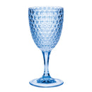 Diamond Cut Plastic Wine Glasses (Set of 4) by HouseOfZazla