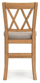 Havonplane - Upholstered Barstool (Set of 2) - Brown