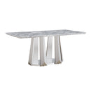 Marble Dining Table for 6 People