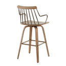 Preston - Farmhouse Counter Stool - White Washed / Antique Copper by HouseOfZazla