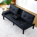 Sofa Bed With Foldable Design And Cup Holder