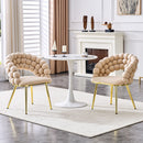 Puffy Bubble, Ball Chain Chairs For Dining Room (Set of 2) by HouseOfZazla