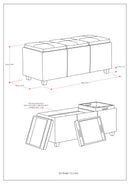 Avalon - Multi Functional Storage Ottoman by Unique Piece Furniture