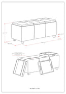 Avalon - Upholstered Storage Ottoman