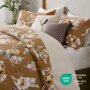 7-Piece King Vin Floral Comforter Set - Terracotta