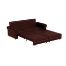 3 In 1 Convertible Sleeper Sofa With Nailhead Trim & Rolled Arm by HouseOfZazla