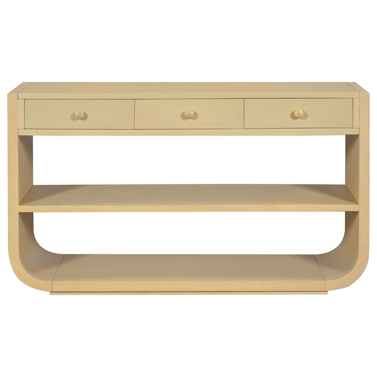 Console Table With 3 Soft Close Drawers & 2 Open Shelves, photo 3 of 40