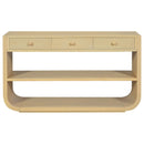 Console Table With 3 Soft Close Drawers & 2 Open Shelves by HouseOfZazla