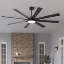 Large Ceiling Fan With Dimmable LED Light 8 Blades Remote Control, Reversible DC Motor by Unique Piece Furniture