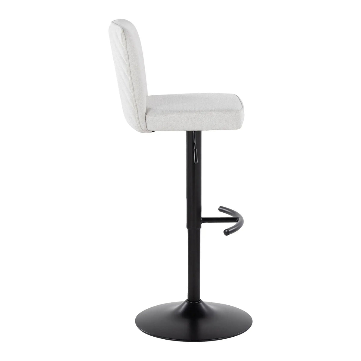 Henry - Contemporary Adjustable Barstool & Swivel With Rounded T Footrest (Set of 2), photo 12 of 12