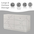 Esther - Dresser - White / Silver by Unique Piece Furniture