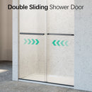 46-48" W x 76" H Frameless Double Sliding Soft-Close Shower Door by HouseOfZazla