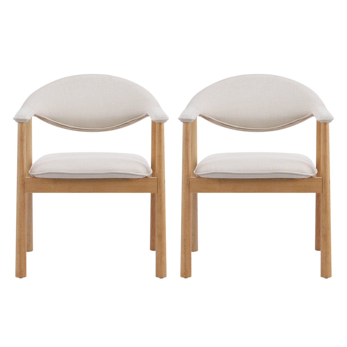 Upholstered Dining Chairs with Curved Back, photo 5 of 10