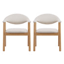 Upholstered Dining Chairs with Curved Back by HouseOfZazla