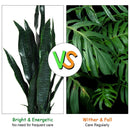 35.5 Inch Indoor-Outdoor Artificial Fake Snake Plant by LJGDeals