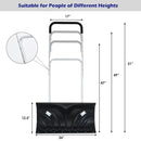 Rolling Snow Pusher Shovel with Adjustable Handle by LJGDeals