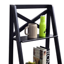 4-Tier Leaning Free Standing Ladder Shelf Bookcase