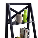 4-tier Leaning Free Standing Ladder Shelf Bookcase-White by LJGDeals