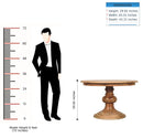 Round Turned Dining Table - Oak by HouseOfZazla