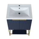 24 Inch Freestanding Bathroom Vanity With Resin Basin, 24x18