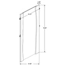 Winslow 31 x 76 Inch Standing Floor Mirror Smokey Walnut