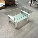 Tempered Glass Table With Storage by Unique Piece Furniture