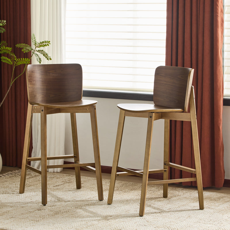 Pari Indoor Wooden Barstool, photo 3 of 10