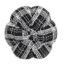 Light Plaid Pumpkin, For Holiday Halloween Decor - Black / White by HouseOfZazla