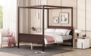 Canopy Platform Bed With Headboard And Footboard, Slat Support Leg by HouseOfZazla