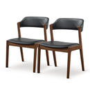 Enzo - Dining Chair (Set of 2) - Black / Brown by HouseOfZazla
