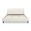 Aspen - Vertical Tufted Modern Headboard Platform Bed Set by HouseOfZazla