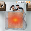 Electric Heated Twin Size Fleece Heated Blanket with 10 Heating Levels 10 Hours Auto Off Machine Washable for Home Office Usage 62x84in
