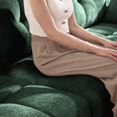 Modern Sofa & Pillows, Textured Cover, High Rebound Cushions by HouseOfZazla