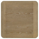 Adina Square Wood Side End Table Distressed Light Brown
