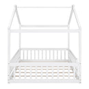 Bed House Bed Frame With Fence by HouseOfZazla