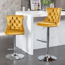 Swivel Adjustable Height Barstools Set of 2 by HouseOfZazla