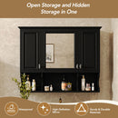 Wall Mounted Bathroom Medicine Wall Cabinet With Mirror & Open Shelves by HouseOfZazla