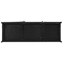 K&K 47.5"W Wicker Outdoor Storage Cabinet with Tempered Glass Top by HouseOfZazla