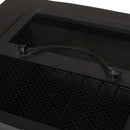 Outdoor Square MGO Wood Burning Fire Pit - Dark Gray