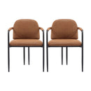 Modern Dining Chair Set With Durable Iron Frame and Comfortable Fabric Upholstery by HouseOfZazla