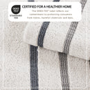 Decorative Cotton Stripe Bath Towel Set - Noelle Collection by Great Bay Home