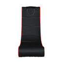 Foldable Gaming Chair With Onboard Speakers, Bluetooth Connection - Black / Red by Unique Piece Furniture