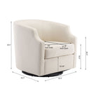 Isabelle - Swivel Glider Barrel Chair by HouseOfZazla